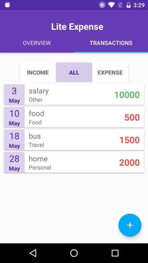 Lite Expense screenshot 2