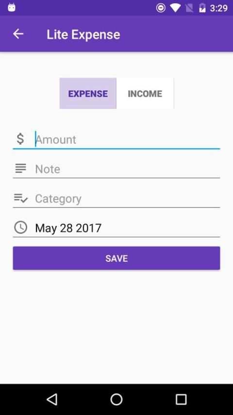 Lite Expense screenshot 1