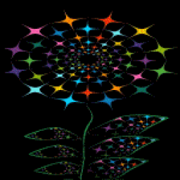 Neon Flower LWP icon