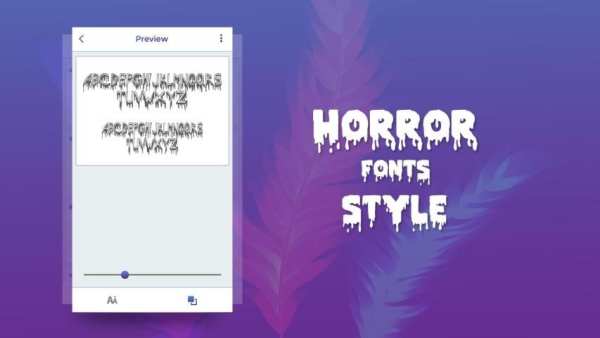 Horror Fonts Style 1 تصوير الشاشة