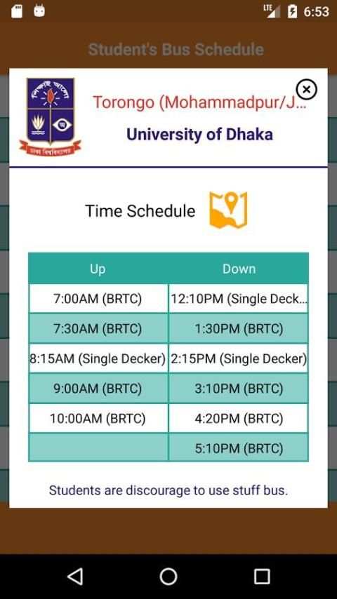 DU Bus Time 7 تصوير الشاشة