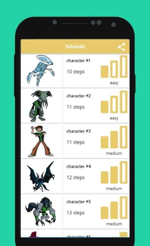 How To Draw Ben 10 Characters скриншот 5