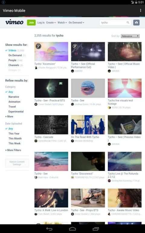 Vimeo Mobile screenshot 2