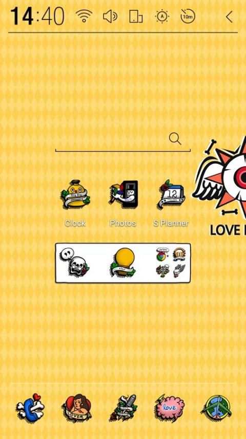 LOVE PEACE Atom Theme screenshot 5