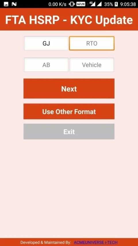 FTA HSRP - KYC Update screenshot 2