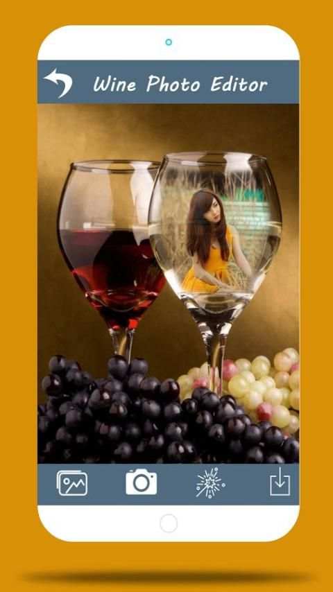 wine glass photo editor screenshot 1