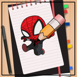 How to Draw Spiderman icon