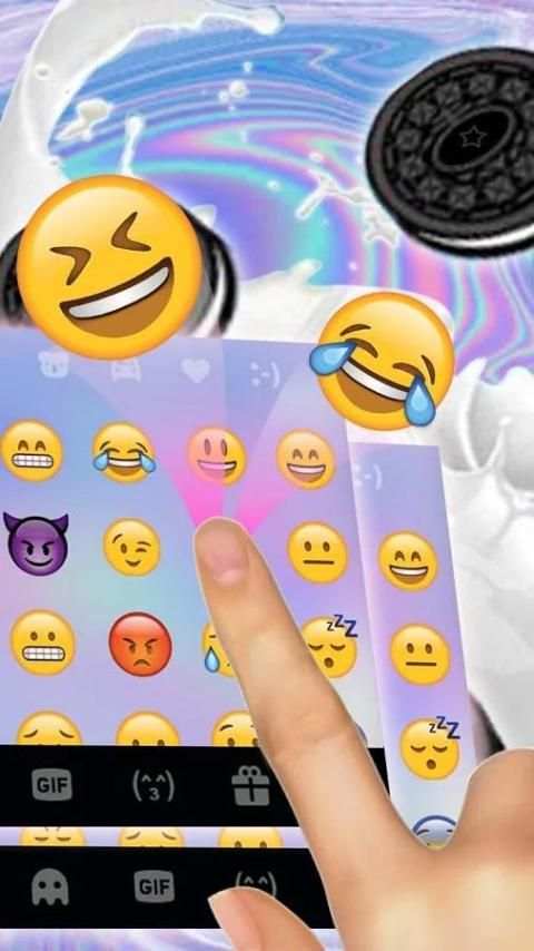 Milk Cookie Keyboard Theme screenshot 2