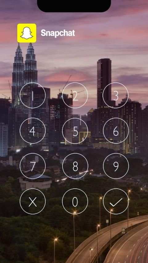 Messenger Lock (X City Theme) screenshot 2