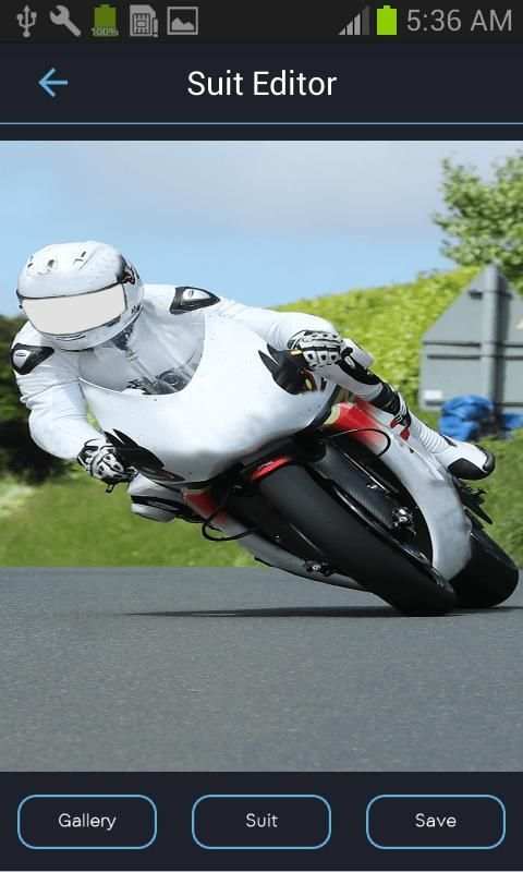Man Moto Bike Racing Rider Photo Suit Editor 1 تصوير الشاشة