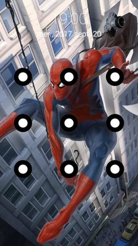 Spidey Homecoming Pattern Lock Screen screenshot 1