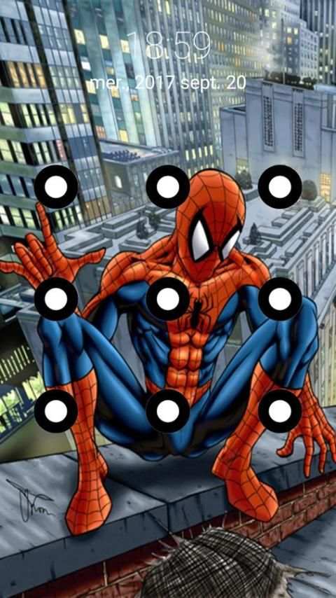 Spidey Homecoming Pattern Lock Screen скриншот 4