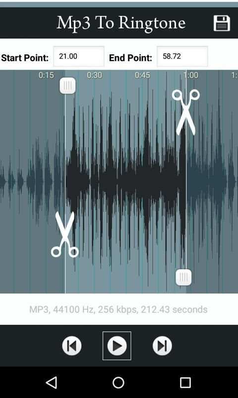 Mp3 to Ringtone स्क्रीनशॉट 2
