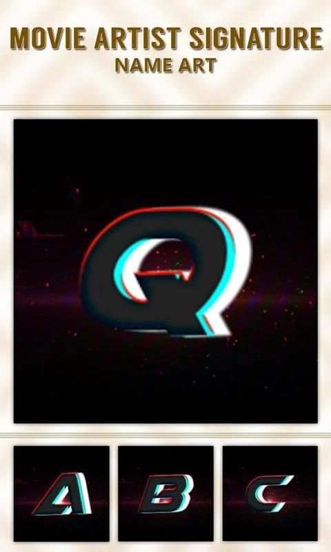 Movie Artist Signature - Name Art 1 تصوير الشاشة