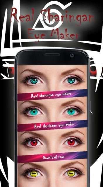Real Sharingan Eye Maker скриншот 4