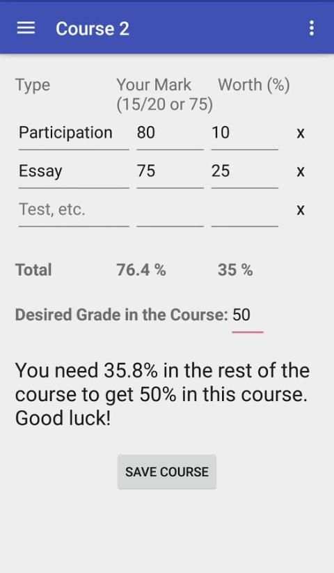 Grade Calculator скриншот 8