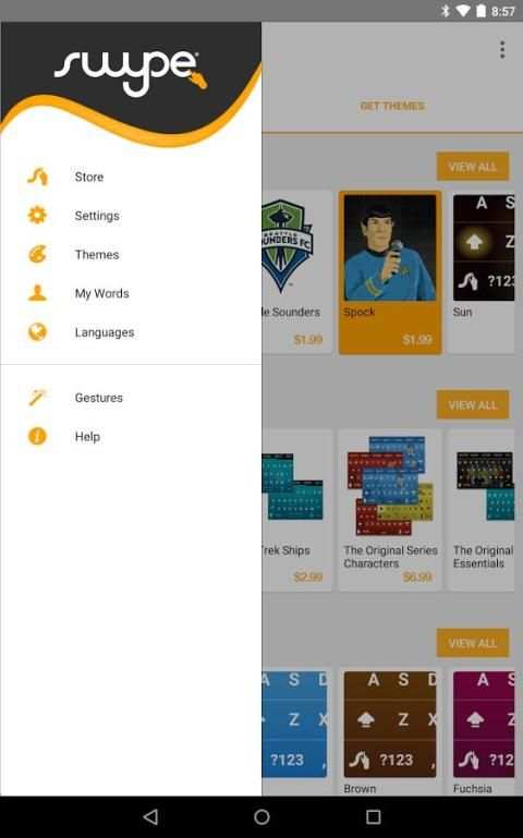 Swype Keyboard Trial screenshot 1