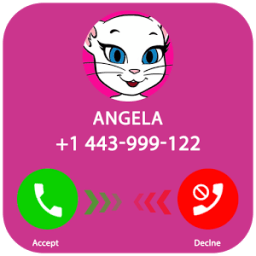Call Angela Cat talking 2018 fake иконка