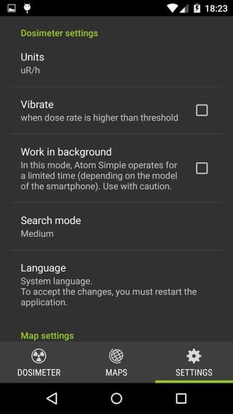 Radiation detector Atom Simple screenshot 5