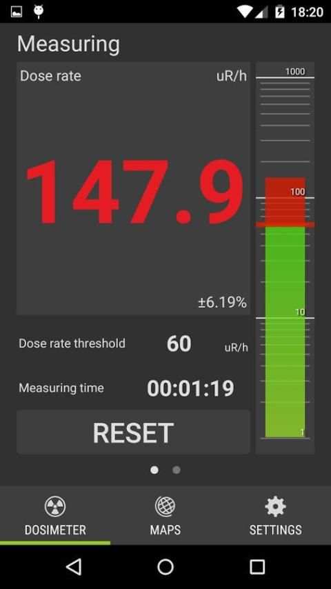 Radiation detector Atom Simple screenshot 8