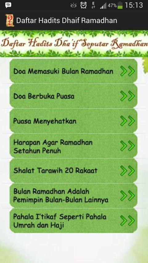 Hadits Dhaif Ramadhan screenshot 4