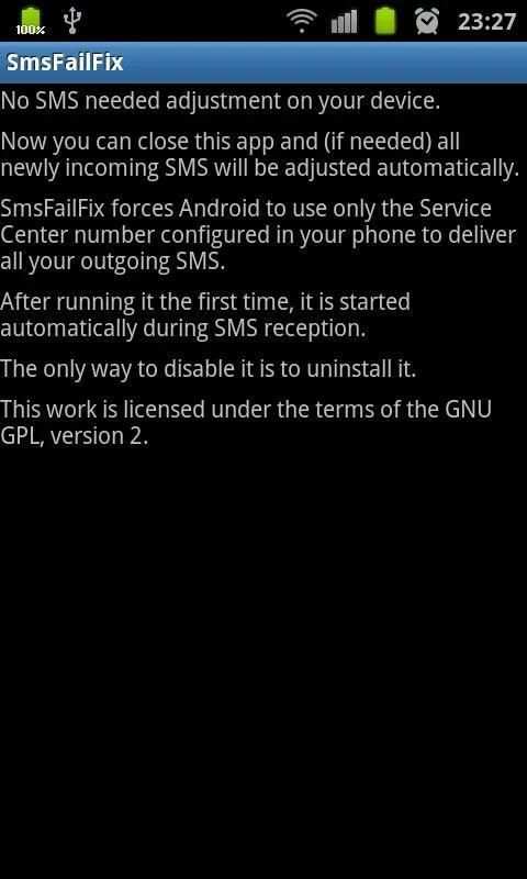 SMS Fail Fix скриншот 3
