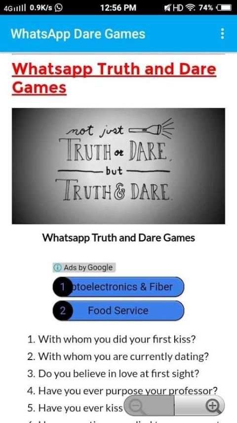 WhatsApp Dare Games: 2018 स्क्रीनशॉट 2
