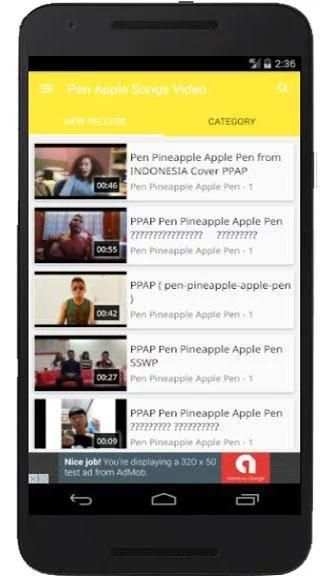 Pen Apple Songs Video 3 تصوير الشاشة