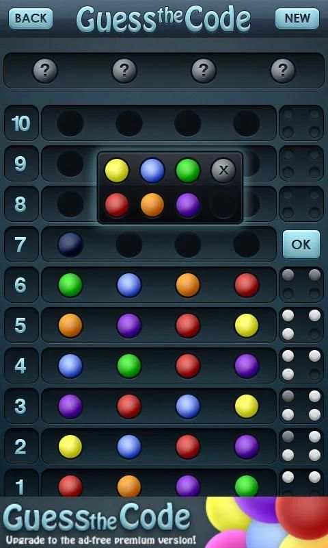 Guess the Code Free स्क्रीनशॉट 2