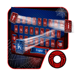 ikon Amazing Red Blue Spider Keyboard