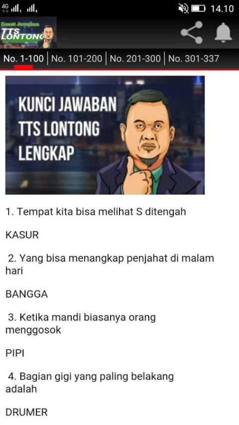 Jawaban TTS Lontong screenshot 2