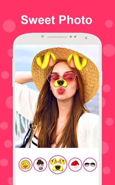 Face Filter,Sweet Camera, Selfie Editor, Collage screenshot 2