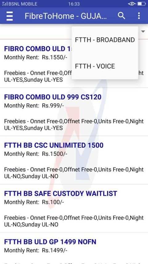 BSNL Tariffs स्क्रीनशॉट 3