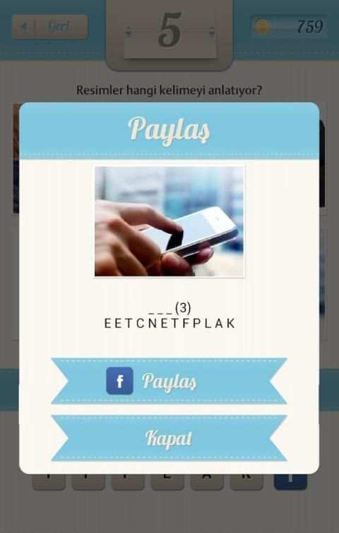 Resimli Kelime Bulmaca screenshot 5
