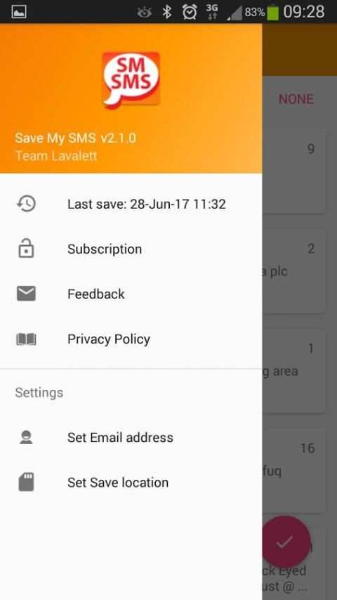 Save My SMS screenshot 3