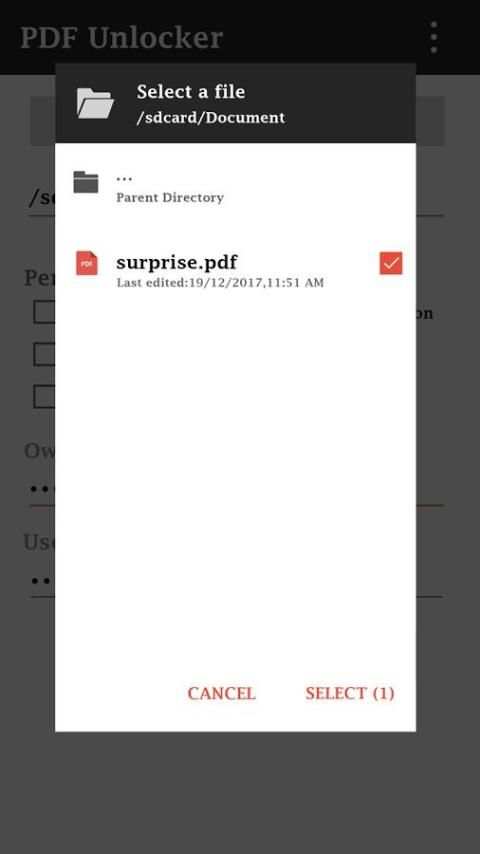PDF Unlock Password Protected Files screenshot 2