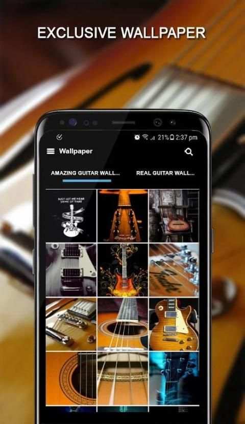 Guitar Wallpaper for Wallet Phone Case 2 تصوير الشاشة