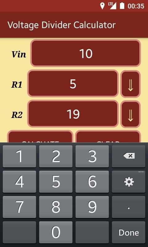 Voltage Divider Calculator скриншот 2