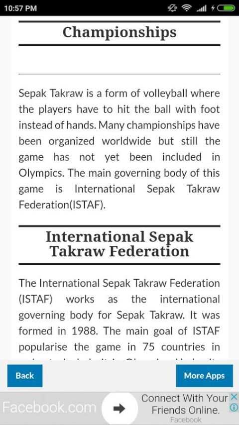 Sepak Takraw Tutorial screenshot 1