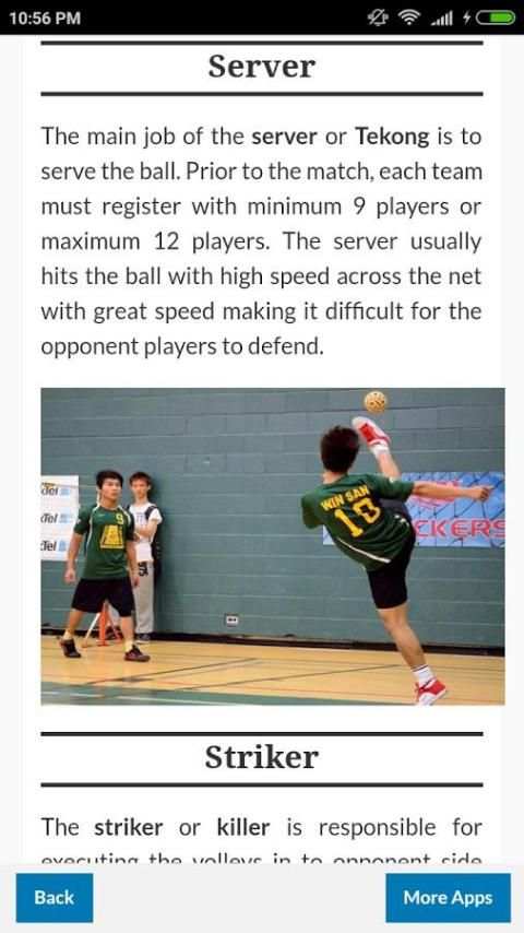 Sepak Takraw Tutorial screenshot 2
