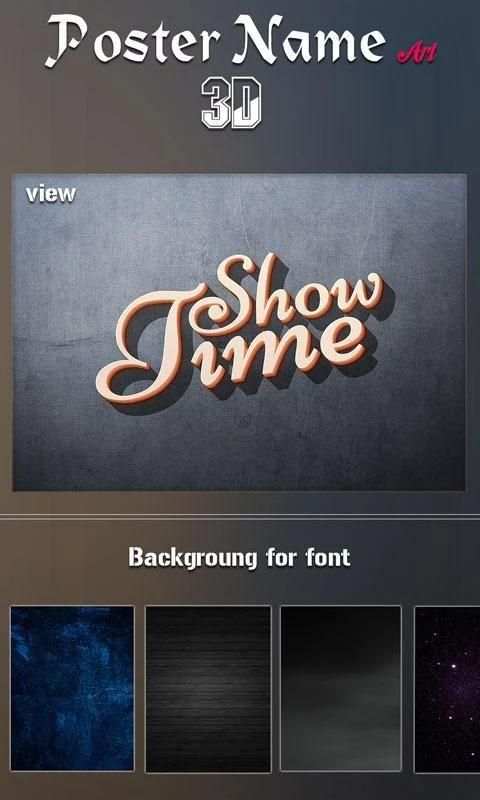 Poster Name Art 3D 2 تصوير الشاشة