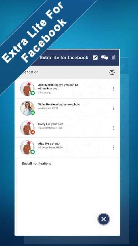 Extra Lite For Facebook screenshot 1