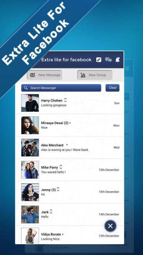 Extra Lite For Facebook स्क्रीनशॉट 2
