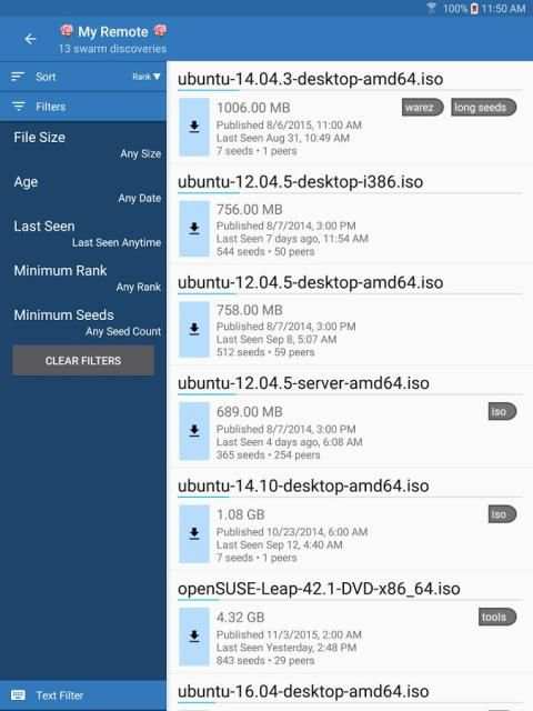 Vuze Remote screenshot 12