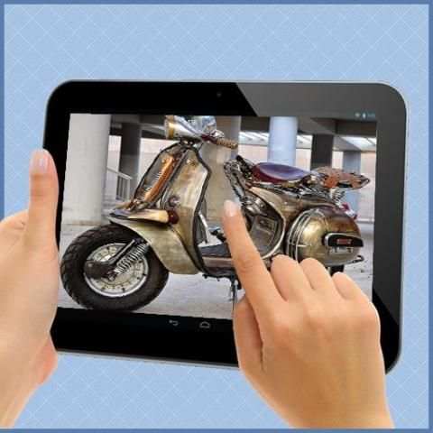 Modifikasi Scooter Kreatif Stock Foto screenshot 4