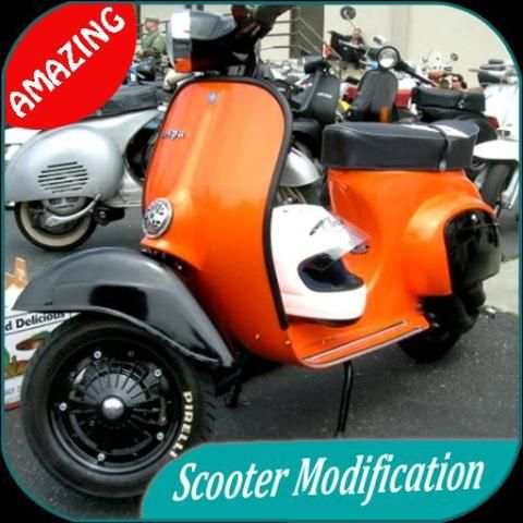 Modifikasi Scooter Kreatif Stock Foto screenshot 1