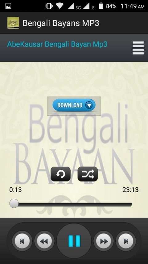 Bengali Bayans MP3 screenshot 1