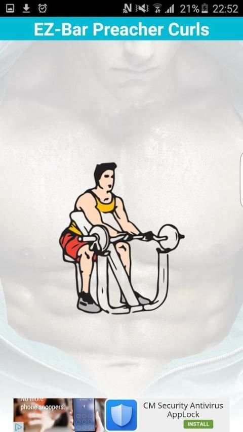 Biceps Exercises 4 تصوير الشاشة