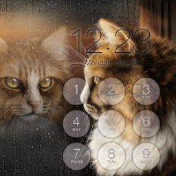 Cat Lock Screen Wallpaper أيقونة