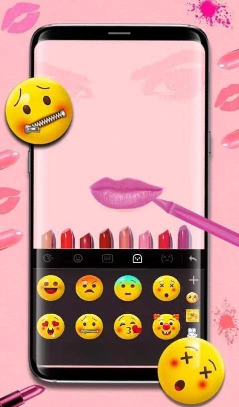 Lipstick Keyboard Theme screenshot 3